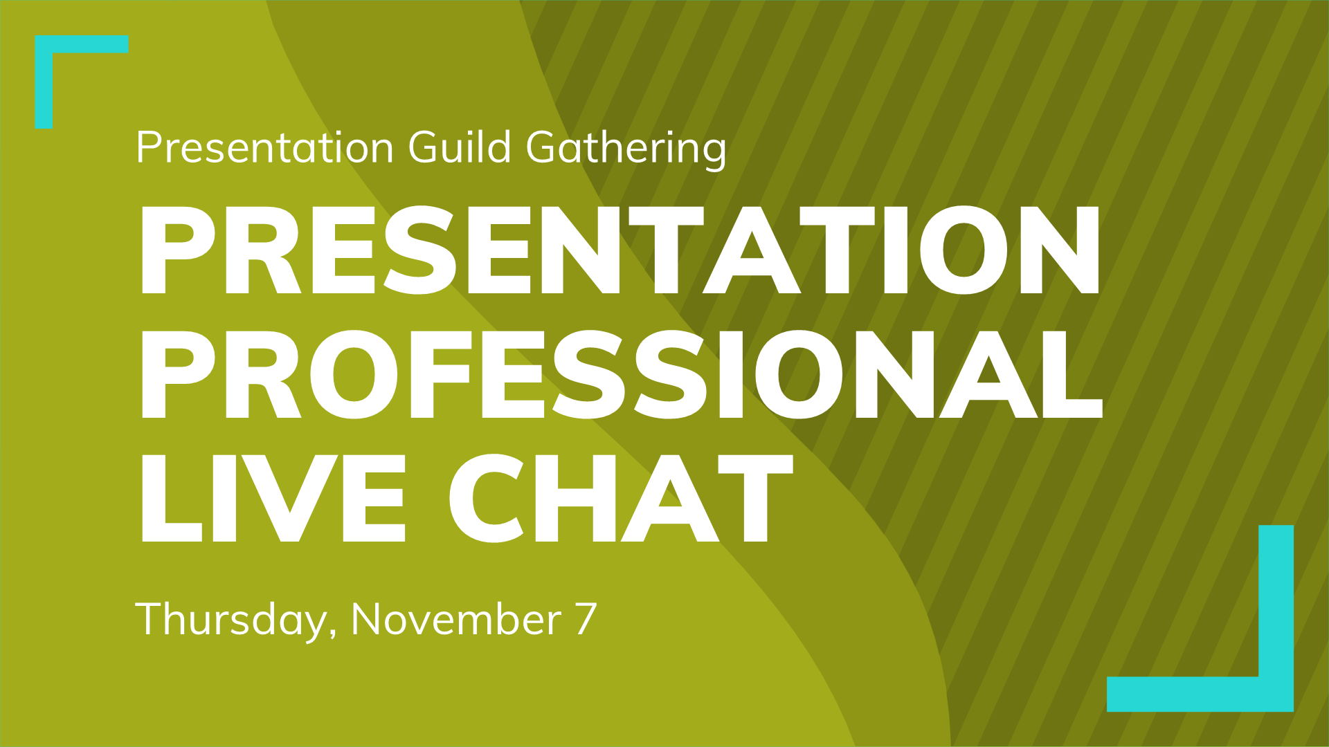 Presentation Professional Live Chat: Thursday, November 7